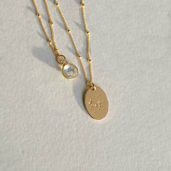 Gemini Bohemian Zodiac Astrology Charm Necklace - Picture 10 of 14